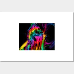 Rainbow women face Posters and Art